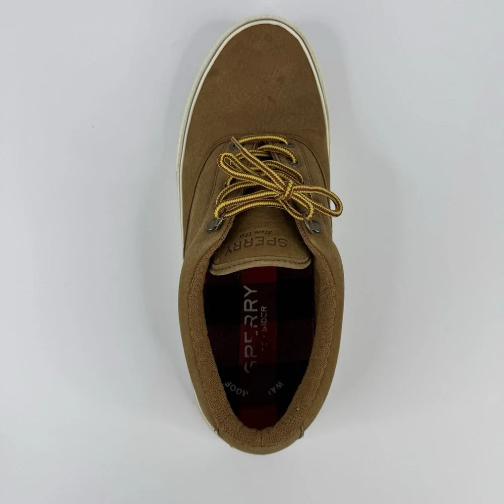 Sperry Mens Striper Storm CVO Waterproof Sneaker Tan Nubuck Size 10 STS19852